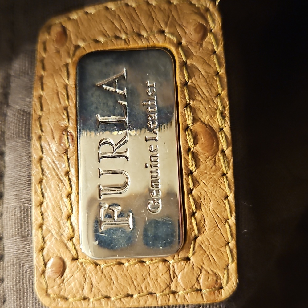 Furla Ostrich Shoulder Bag - Picture 10 of 13